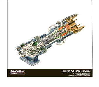 सौर T60 ने गैस टरबाइन का इस्तेमाल किया
